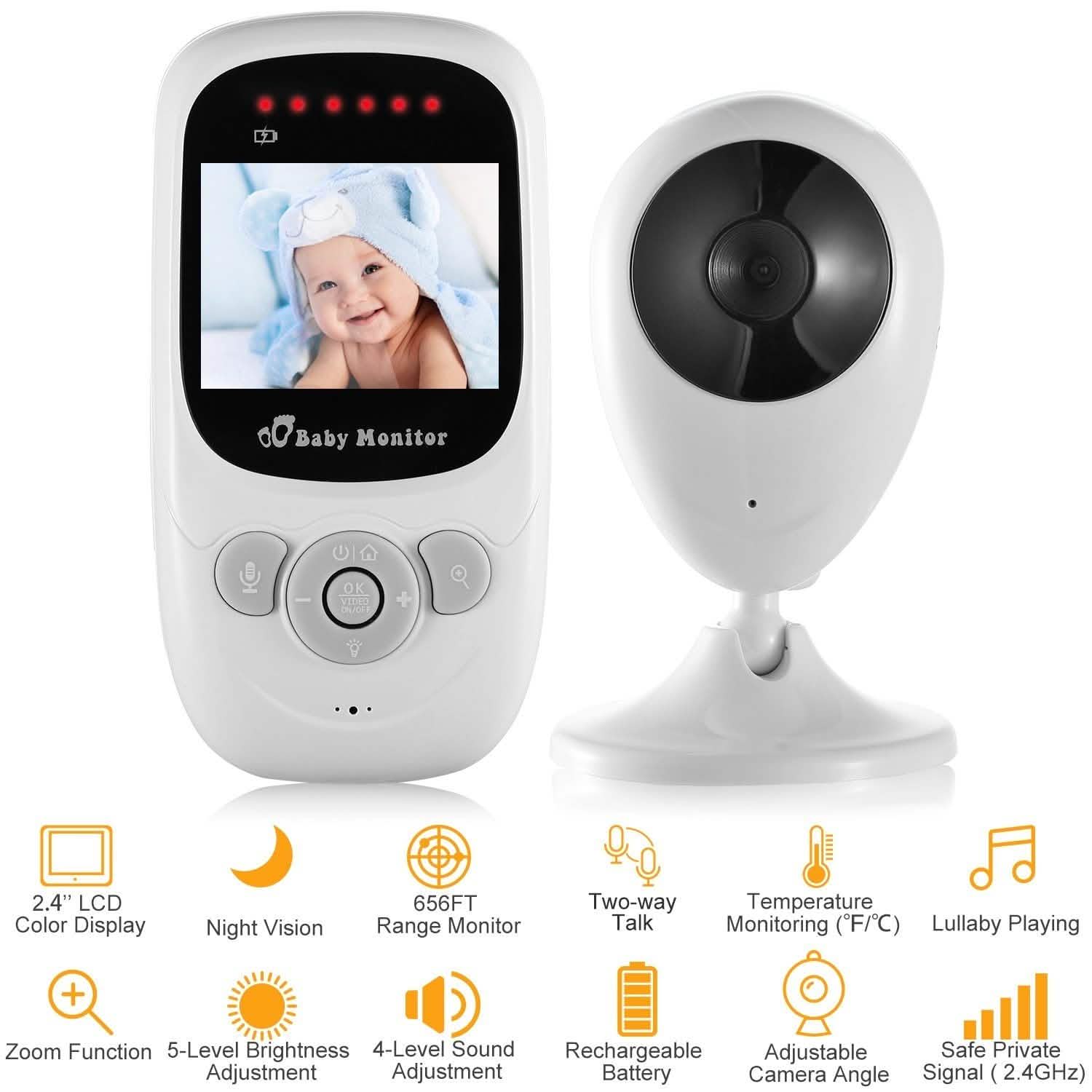 Video Baby with Digital Camera Infrared Night Viion Baby Gear - Tophatter Daily Deals
