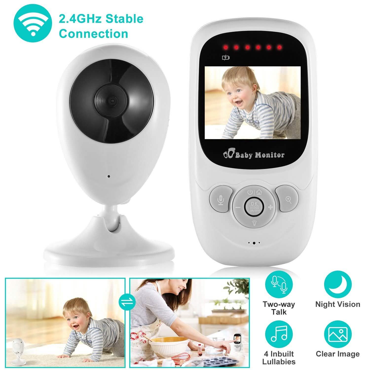Video Baby with Digital Camera Infrared Night Viion Baby Gear - Tophatter Daily Deals