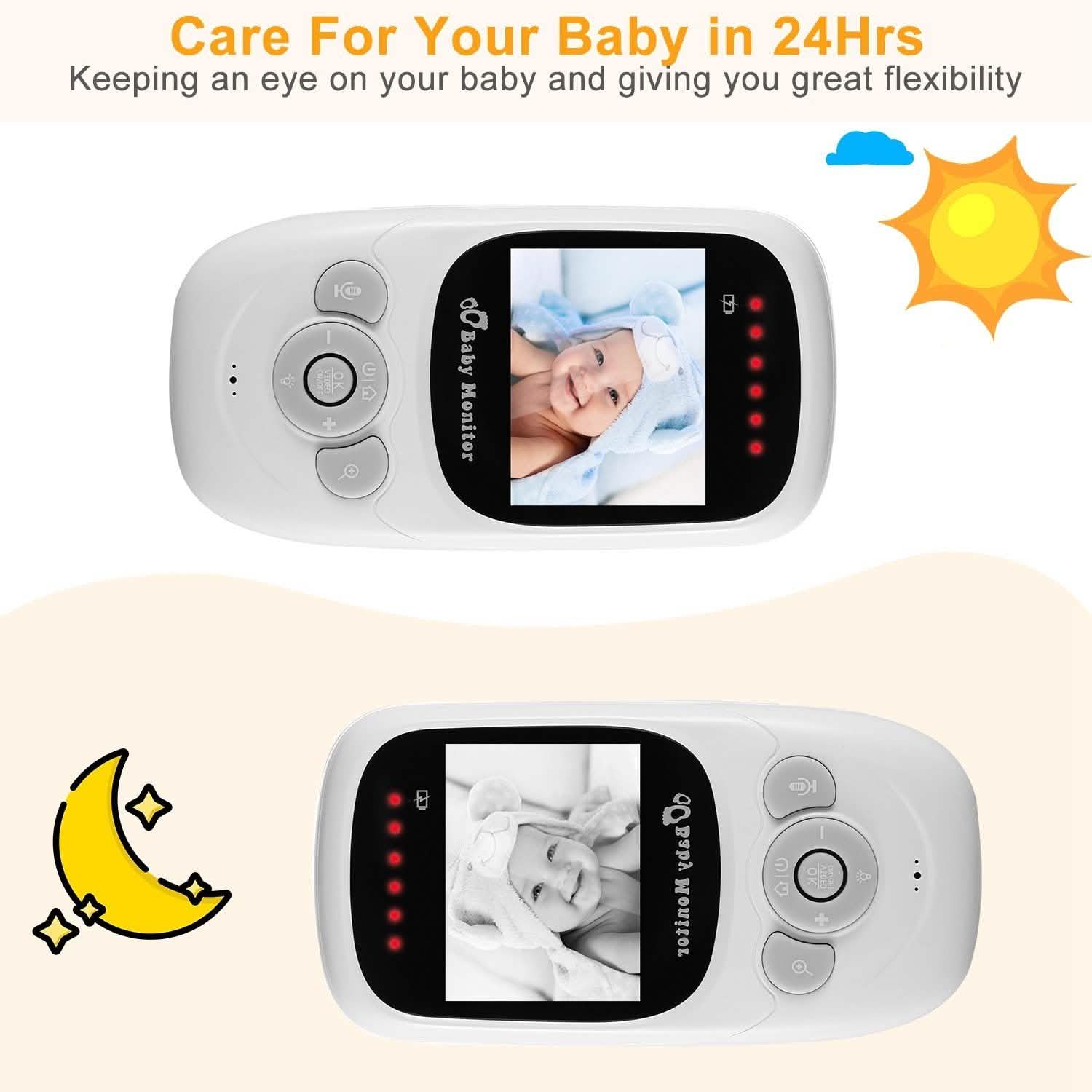 Video Baby with Digital Camera Infrared Night Viion Baby Gear - Tophatter Daily Deals