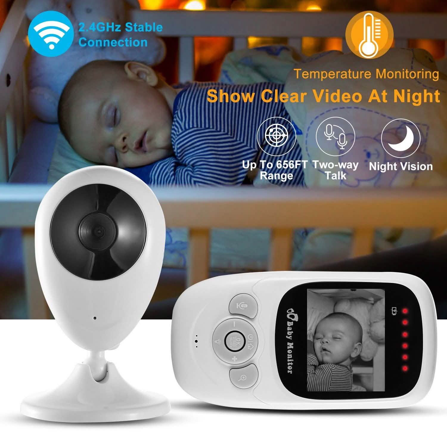 Video Baby with Digital Camera Infrared Night Viion Baby Gear - Tophatter Daily Deals