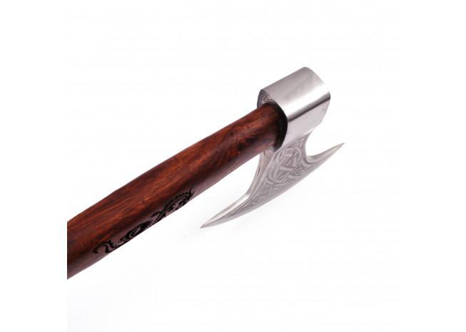 Viking Dragon Slayer Norse Dane Battle Axe | Engraved Handle historical period - Tophatter Daily Deals