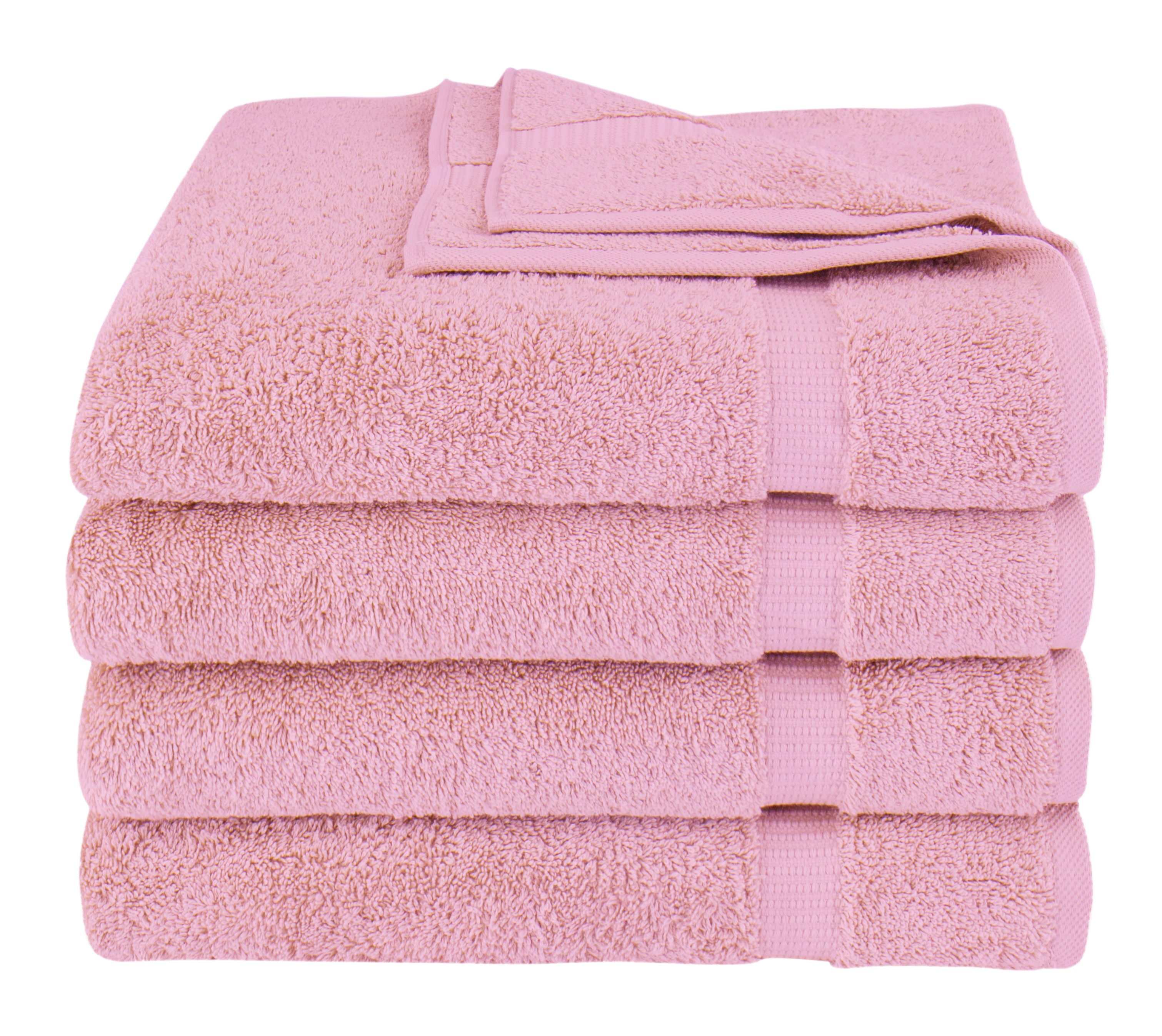 Villa Turkish Cotton Luxury Hotel Collection Bath Towels - 4 Pieces Summer Rose Bath Towel - Tophatter Daily Deals