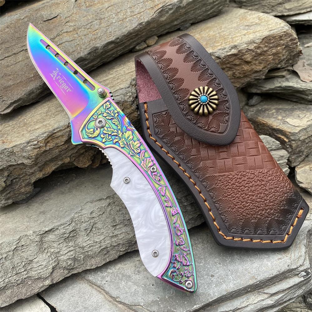 Sinomenium Acutum Folding Knife Knife & Case - Tophatter Daily Deals