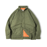 Vintage Bomber Jacket Thickened Warm Cotton Pocket Coats Men's Clothing - Tophatter Daily Deals