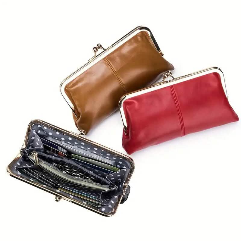 Vintage Chic Leather Clutch Lady Purse Handbags & Wallets - Tophatter Daily Deals