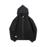 Vintage Gray Waffle Hoodies for Men Hooded Sweatshirts Men Jackets - Tophatter Daily Deals