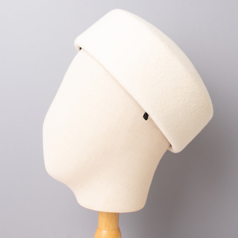 Vintage Hard Top Flat Fedoras Hats Wool Felt Berets Cap - Tophatter Daily Deals