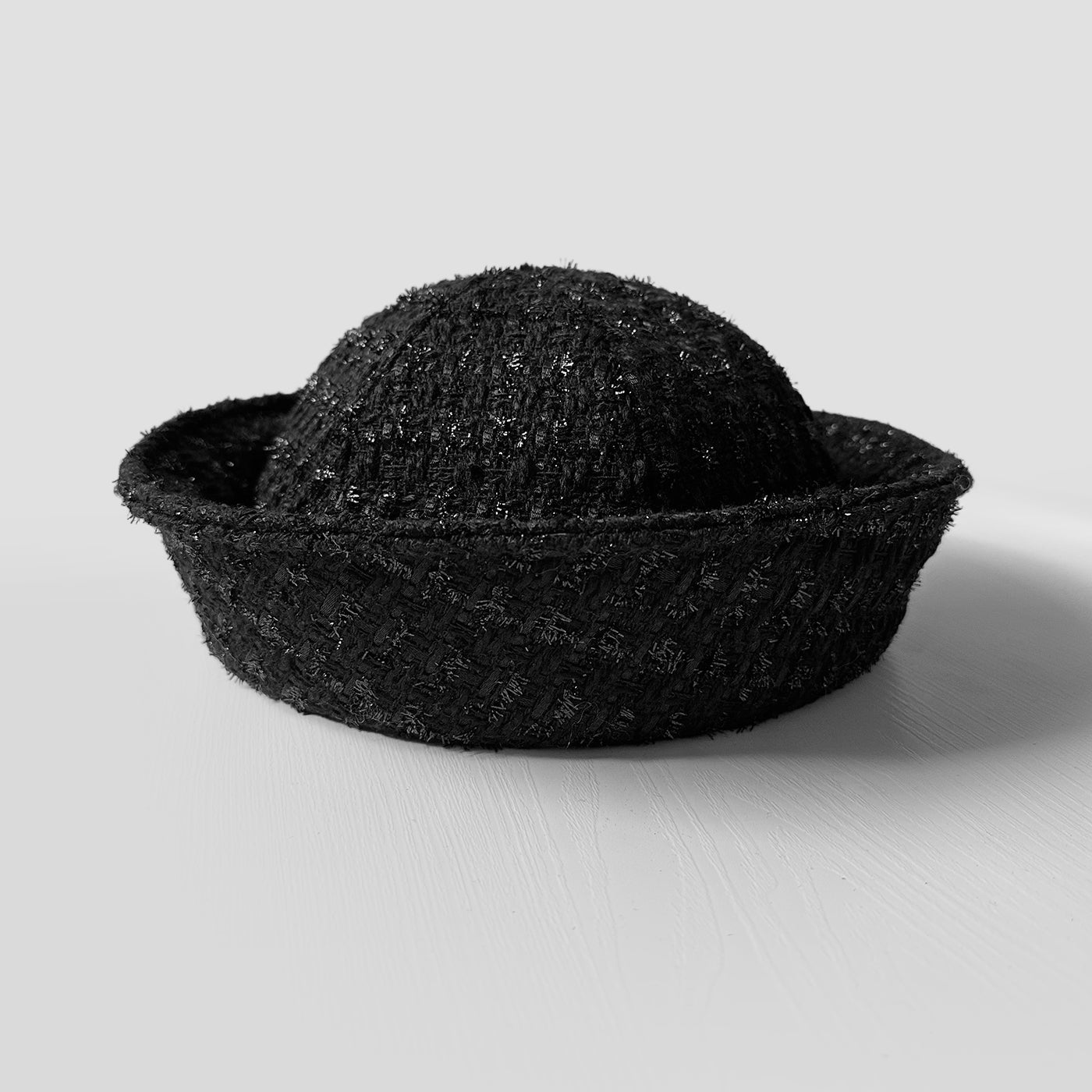 Vintage Tweed Berets Sailor Hat Black Cap - Tophatter Daily Deals