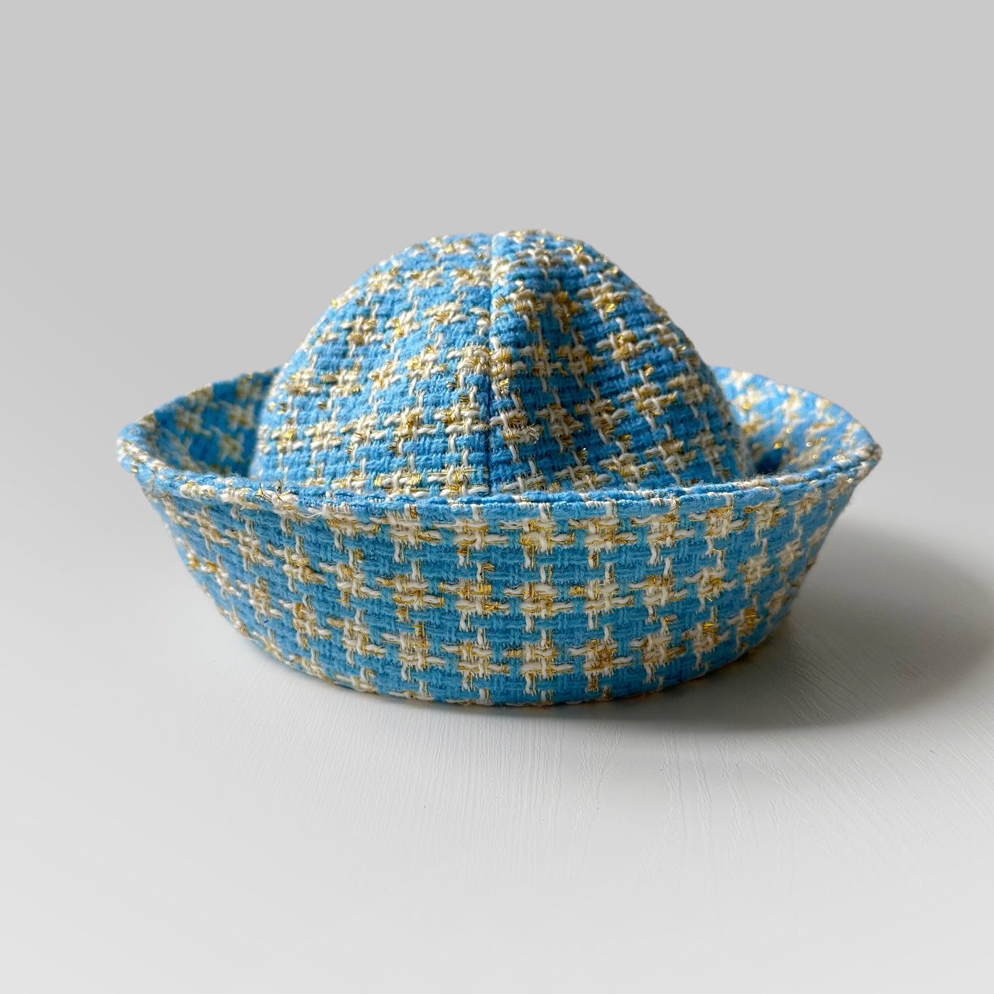 Vintage Tweed Berets Sailor Hat Sky Blue Cap - Tophatter Daily Deals