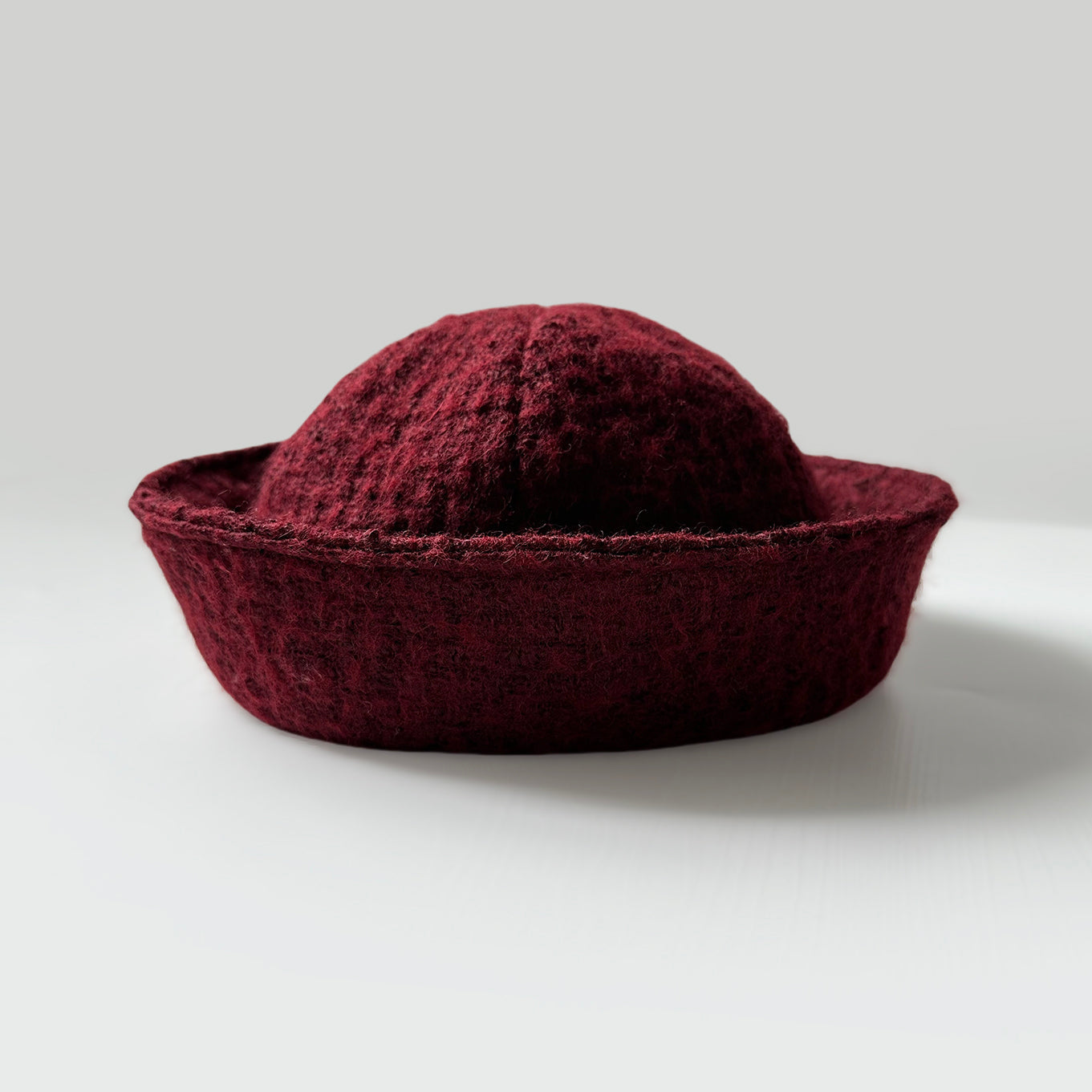 Vintage Tweed Berets Sailor Hat Wine Red Cap - Tophatter Daily Deals