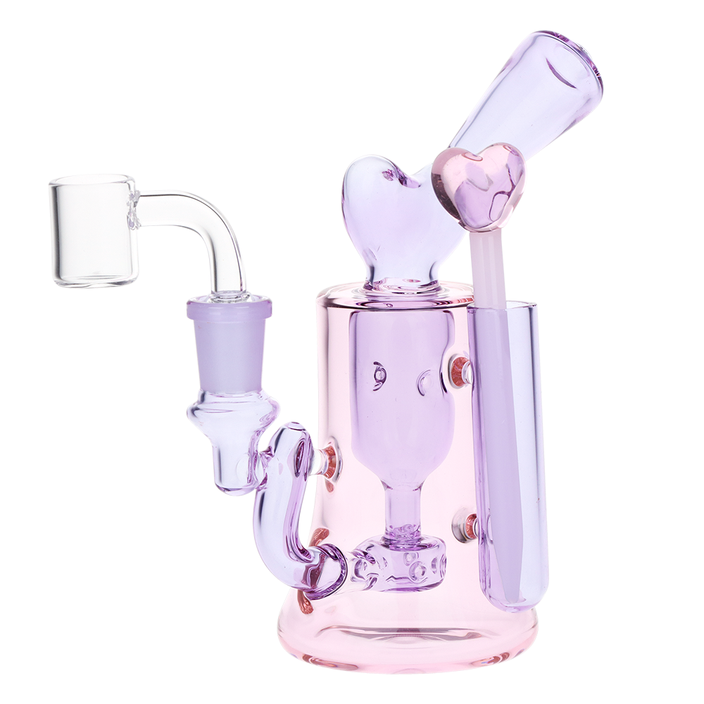 Violet Hearts Incycler Dab Rig Set Dab Rig Sets - Tophatter Daily Deals