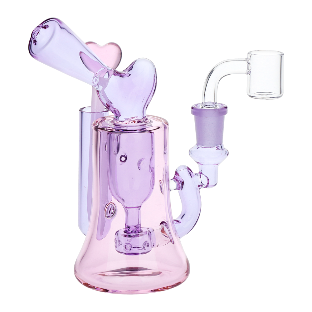 Violet Hearts Incycler Dab Rig Set Dab Rig Sets - Tophatter Daily Deals