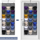 Visible Baseball Hat Rack for Wall Door with 3 Hooks 24 Deep Pockets Storage & Organization - Tophatter Daily Deals