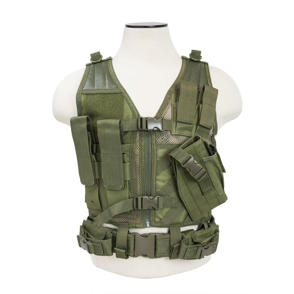 Vism Tactical Vest Green Tactical - Tophatter Daily Deals