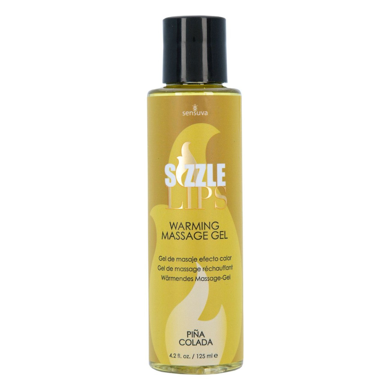 Sizzle Lips Warming Massage Gel 4.2 oz in Pina Colada Massage Gel - Tophatter Daily Deals