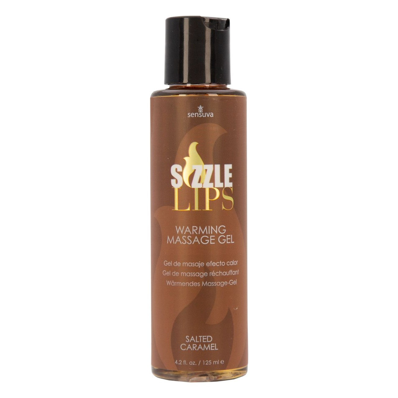 Sizzle Lips Warming Massage Gel 4.2 oz in Salted Caramel Massage Gel - Tophatter Daily Deals