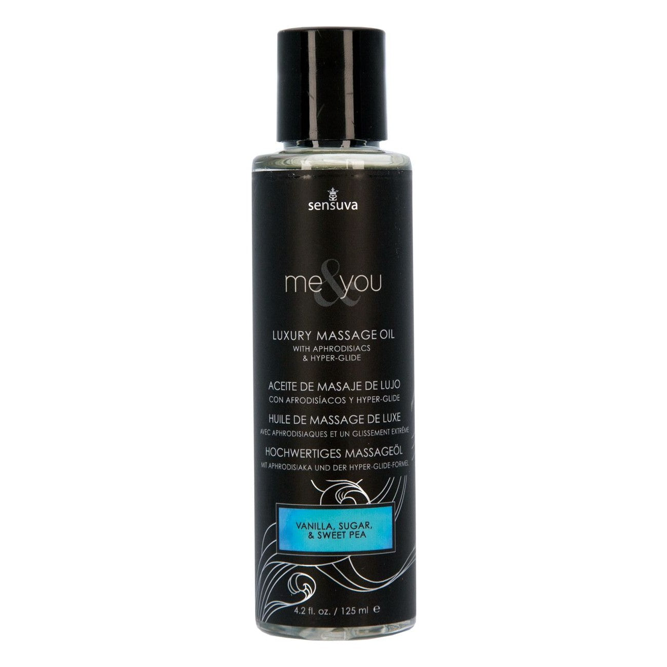 Me & You Luxury Massage Oil 4.2 oz in Vanilla, Sugar, & Sweet Pea Massage Oil - Tophatter Daily Deals