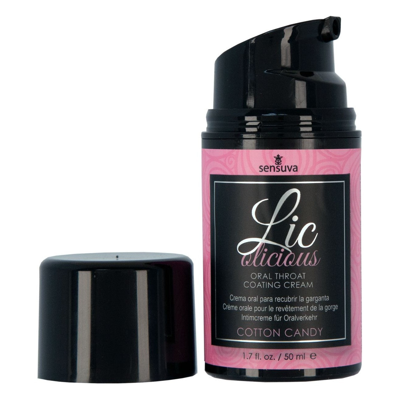 Licolicious Oral Throat Coating Cream 1.7 oz in Cotton Candy Throat Coating Cream - Tophatter Daily Deals