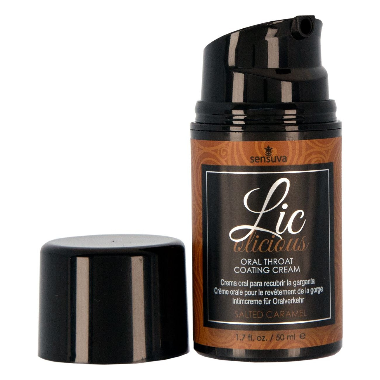 Licolicious Oral Throat Coating Cream 1.7 oz in Salted Caramel Throat Coating Cream - Tophatter Daily Deals