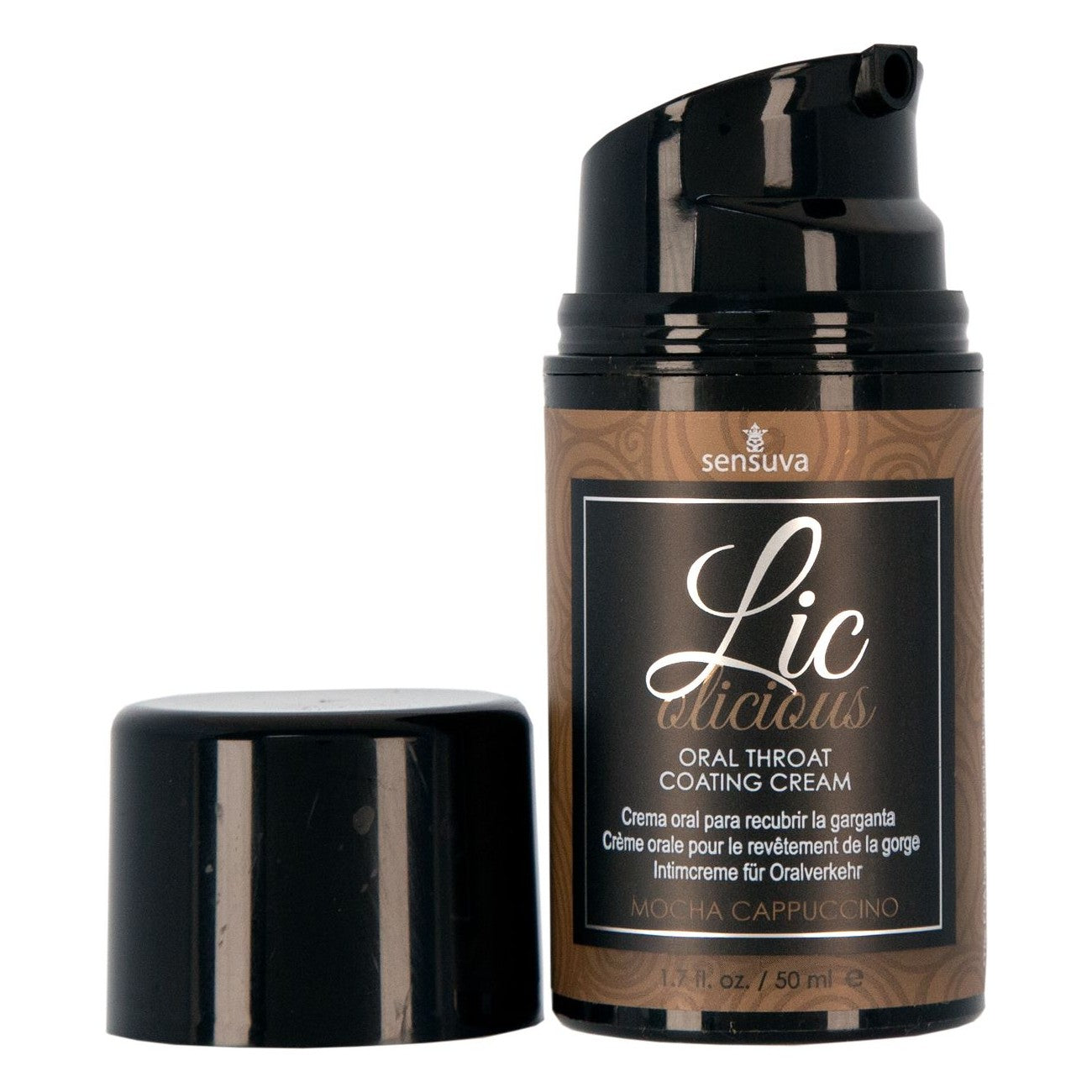 Licolicious Oral Throat Coating Cream 1.7 oz in Mocha Cappucino Throat Coating Cream - Tophatter Daily Deals