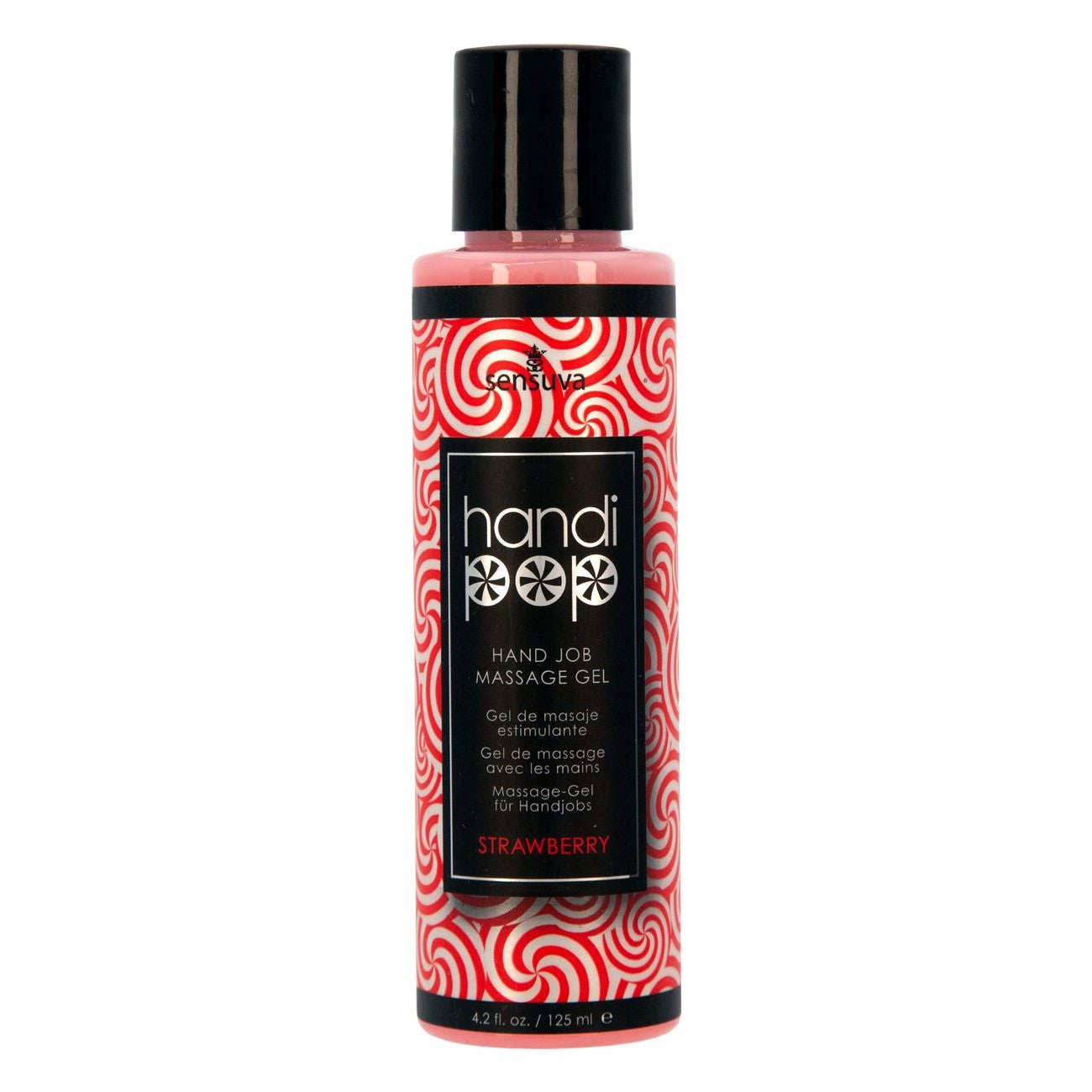 HandiPop Hand Job Massage Gel 4.2 oz in Strawberry Massage Gel - Tophatter Daily Deals