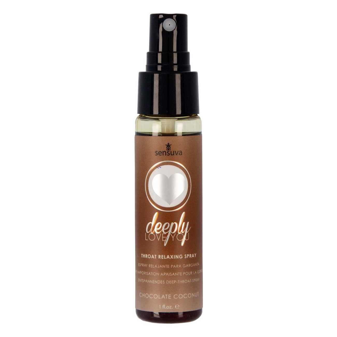 Deeply Love You Throat Relaxing Spray 1 oz in Chocolate Coconut Throat Relaxing Spray - Tophatter Daily Deals
