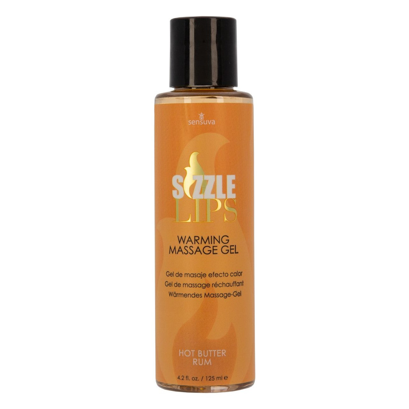 Sizzle Lips Warming Massage Gel 4.2 oz in Hot Butter Rum Massage Gel - Tophatter Daily Deals