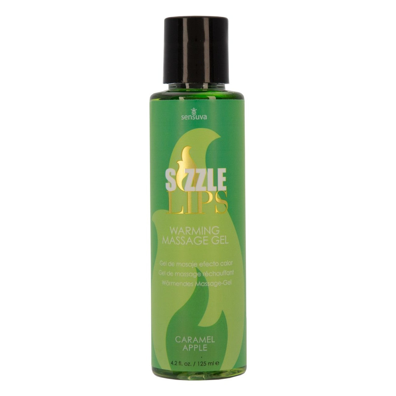 Sizzle Lips Warming Massage Gel 4.2 oz in Caramel Apple Massage Gel - Tophatter Daily Deals