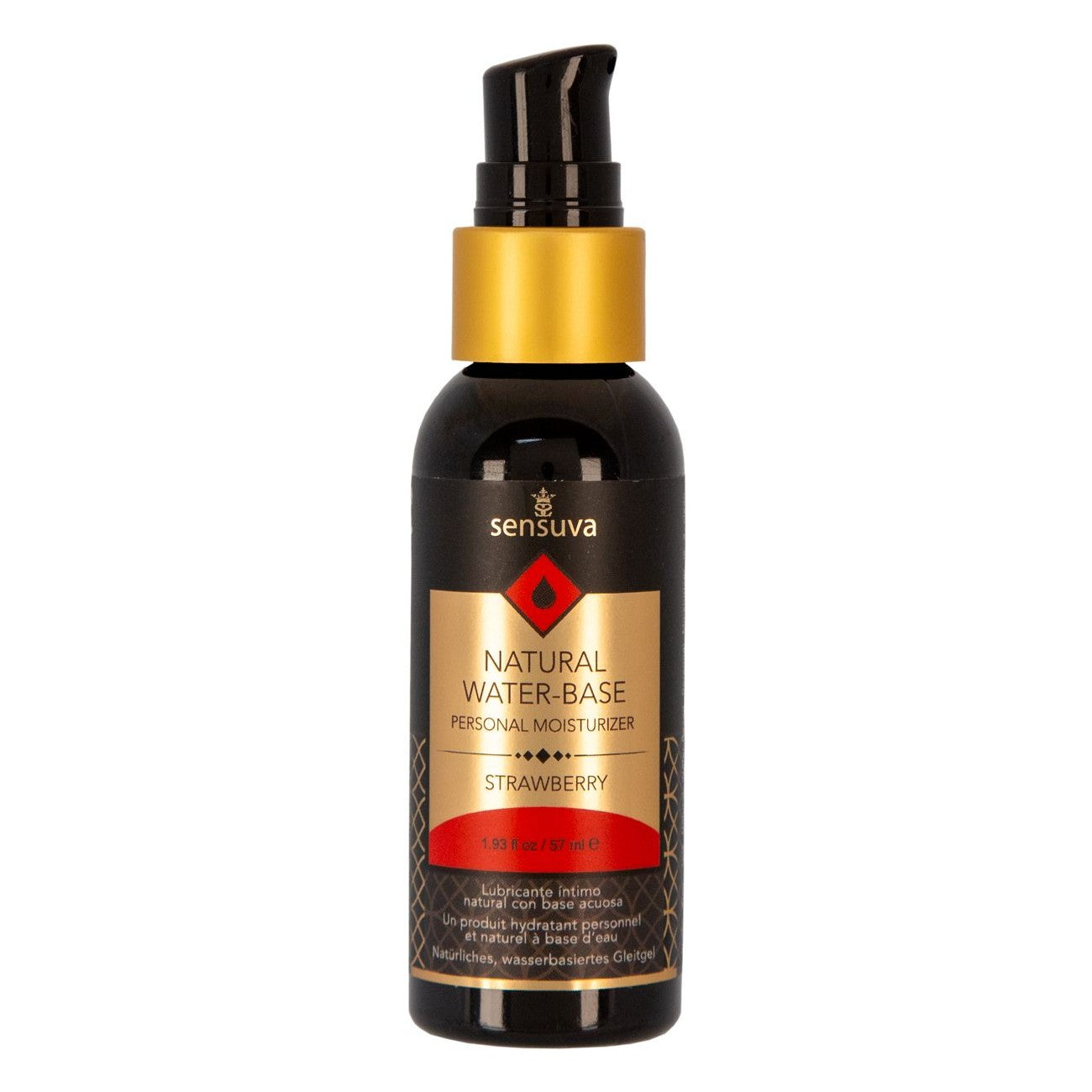 Natural Water-Based Lubricant 1.93 oz in Strawberry Lubricant - Tophatter Daily Deals