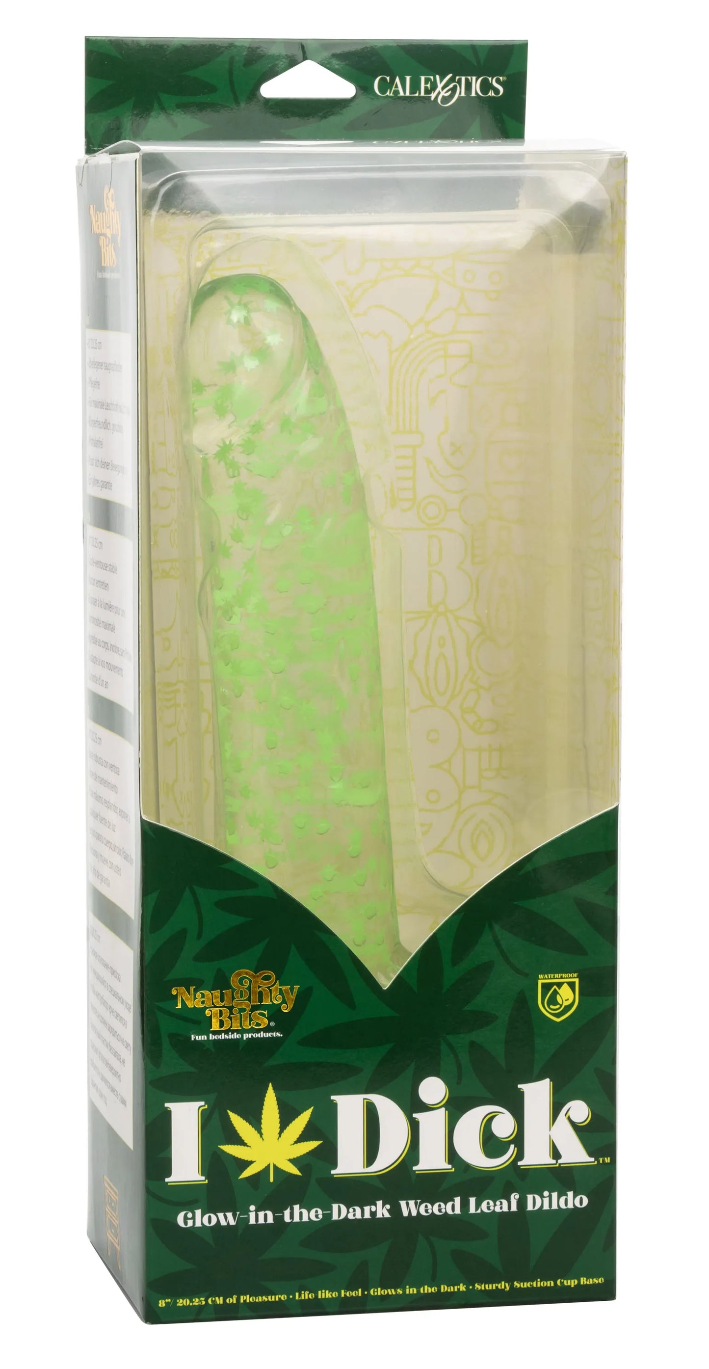 Naughty Bits I Leaf Dick – Glow-in-the-Dark 8 Inch Dildo > Dildos > Realistic Dildos - Tophatter Daily Deals