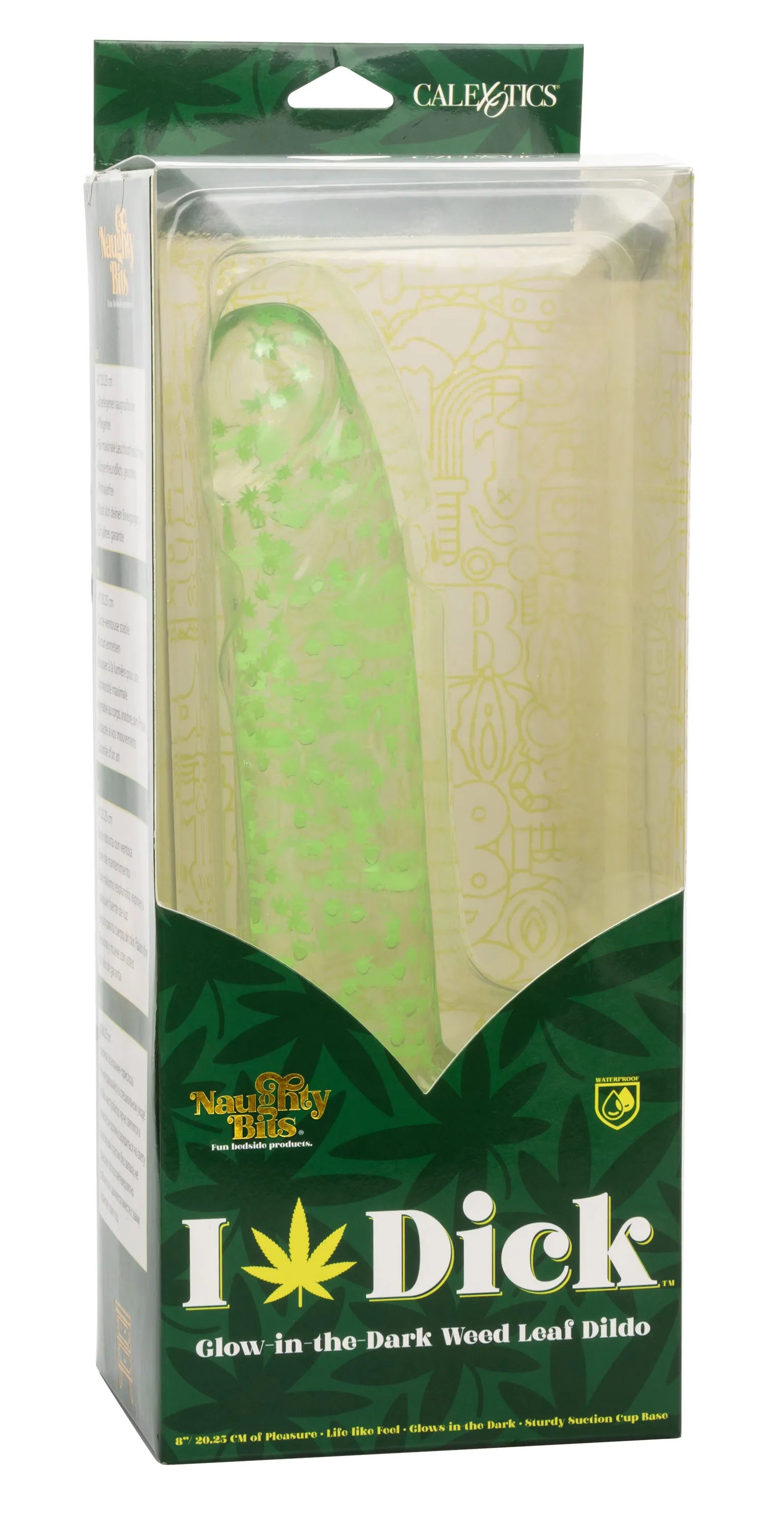 Naughty Bits I Leaf Dick – Glow-in-the-Dark 8 Inch Dildo > Dildos > Realistic Dildos - Tophatter Daily Deals