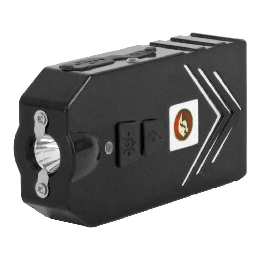 Black Volta Compact Self Defense Flashlight Stun Gun - TOPHATTER'S ARMORY DEALS Collectible Weapons - Tophatter Daily Deals