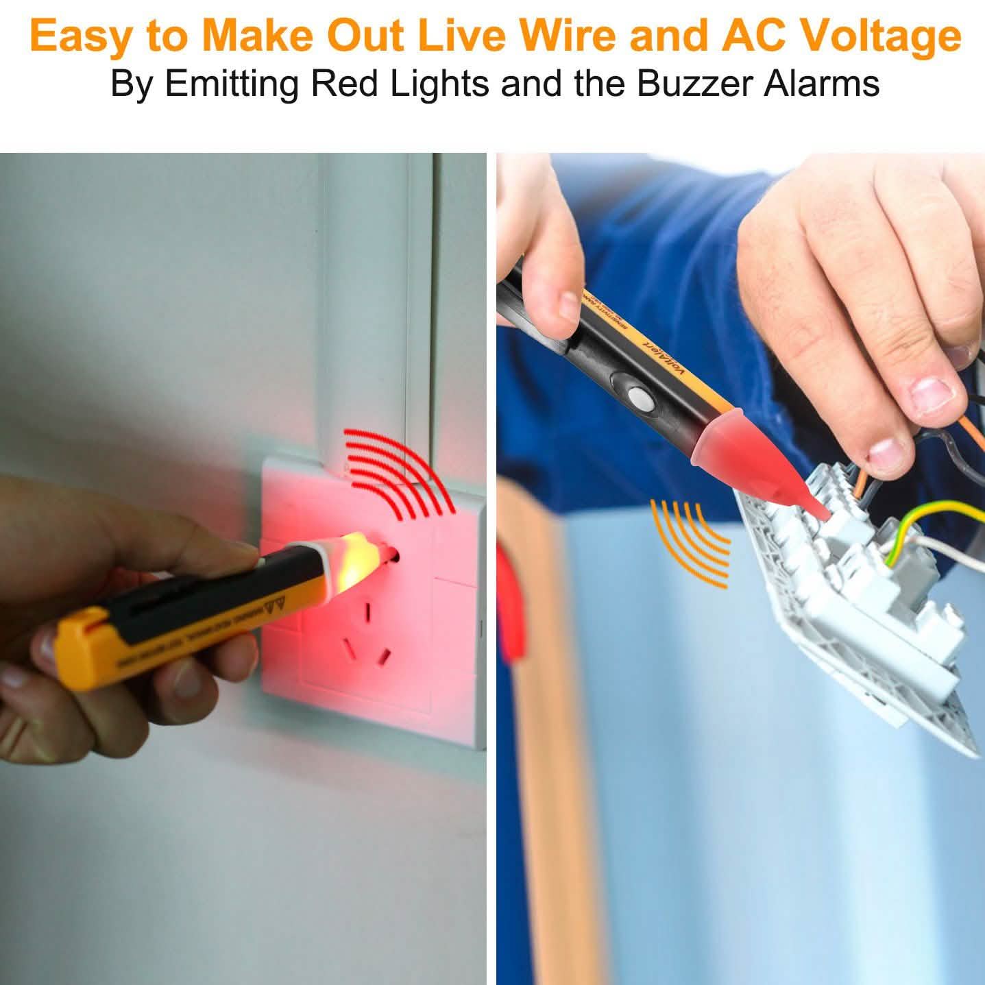 Voltage Tester Detector Pen Non-Contact with Flashlight Home Improvement - Tophatter Daily Deals