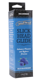 Slick Head Glide – Water-Based Blue Raspberry Flavored Personal Lubricant 4 Oz > Lube > Flavoured - Tophatter Daily Deals