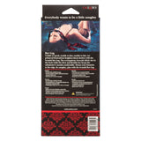 Scandal Bar Gag with Black PVC Plastic Bar and Red Black Brocade Double-Padded Strap > Bondage Gear > Gags and Bits - Tophatter Daily Deals