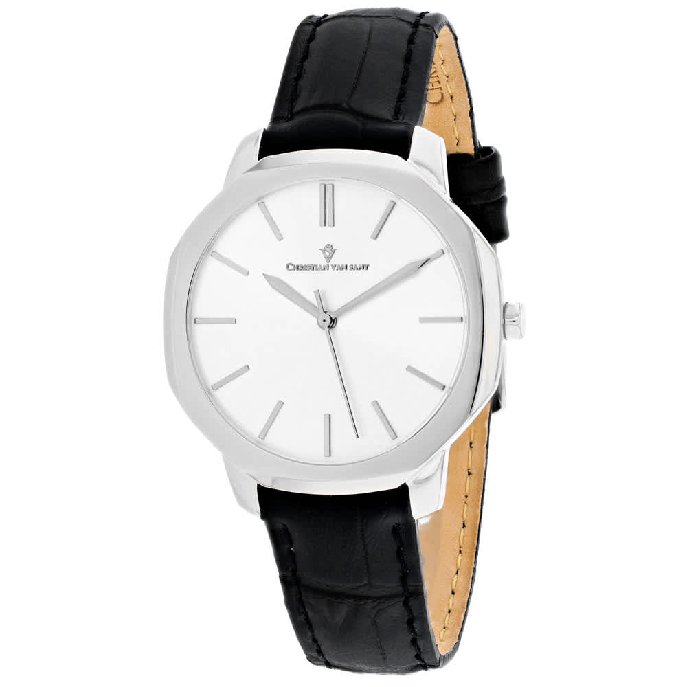 Christian Van Sant Women's Octave Slim // CV0501 Silver Watches - Tophatter Daily Deals