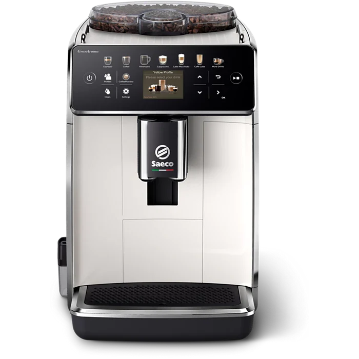 SAECO GRANAROMA SM6580 ESPRESSO MACHINE-WHITE - Tophatter's Army Deals EXPENSES - Tophatter Daily Deals