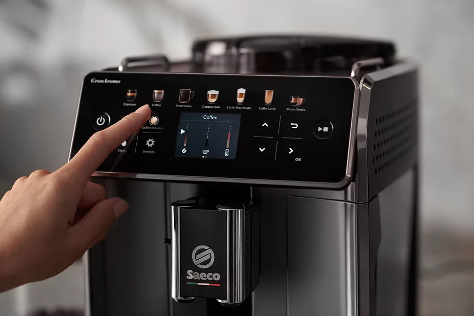 SAECO GRANAROMA SM6580 ESPRESSO MACHINE-WHITE - Tophatter's Army Deals EXPENSES - Tophatter Daily Deals