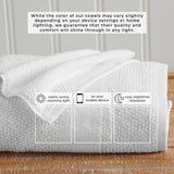 100% Cotton Woven Texture Bath Towel Set - Marbella Collection Bath - Tophatter Daily Deals