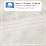 100% Cotton Premium Bath Towel Set - Chiara Collection Bath - Tophatter Daily Deals