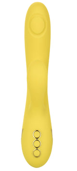 California Dreaming San Diego Seduction Yellow Silicone Dual-Action Massager with Triple Motors and 10 Functions > Vibrators > Ladies > Rabbit - Tophatter Daily Deals