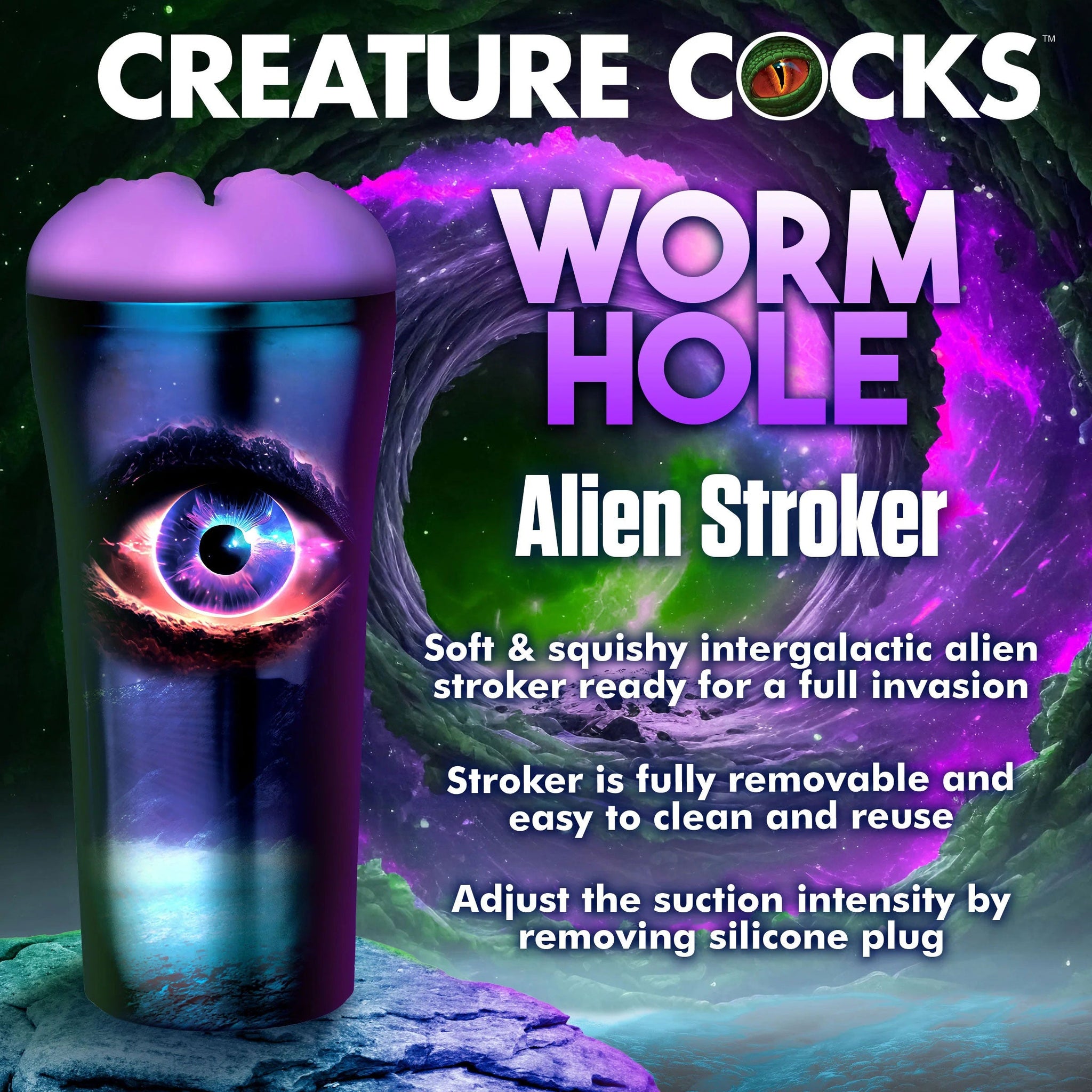 Creature Cocks Wormhole Alien – Textured TPE Masturbator > Sex Toys For Men > Masturbators > Fantasy - Tophatter Daily Deals