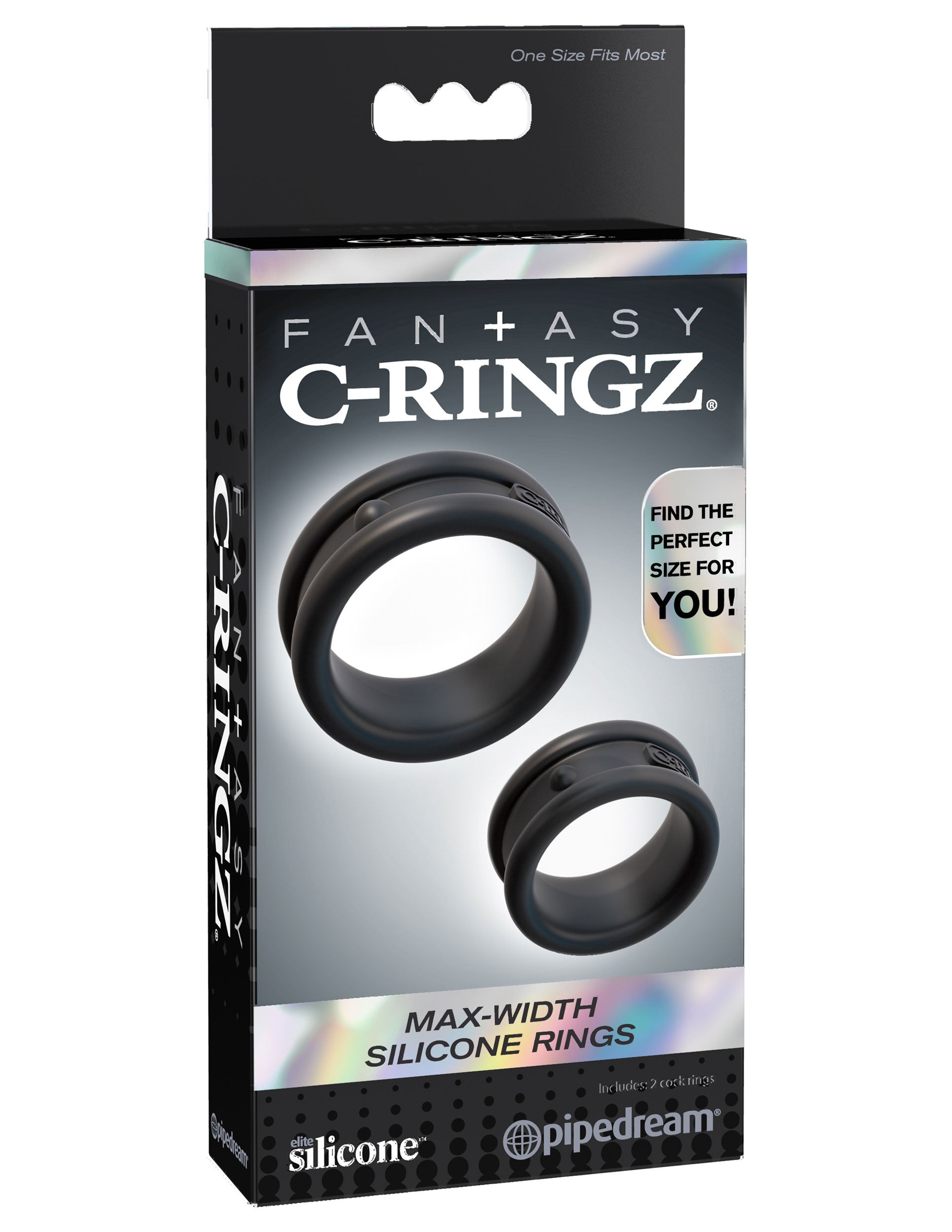 Fantasy C-Ringz Max Width Silicone Cock Rings Set of 2 > Cock Ring > Sets - Tophatter Daily Deals