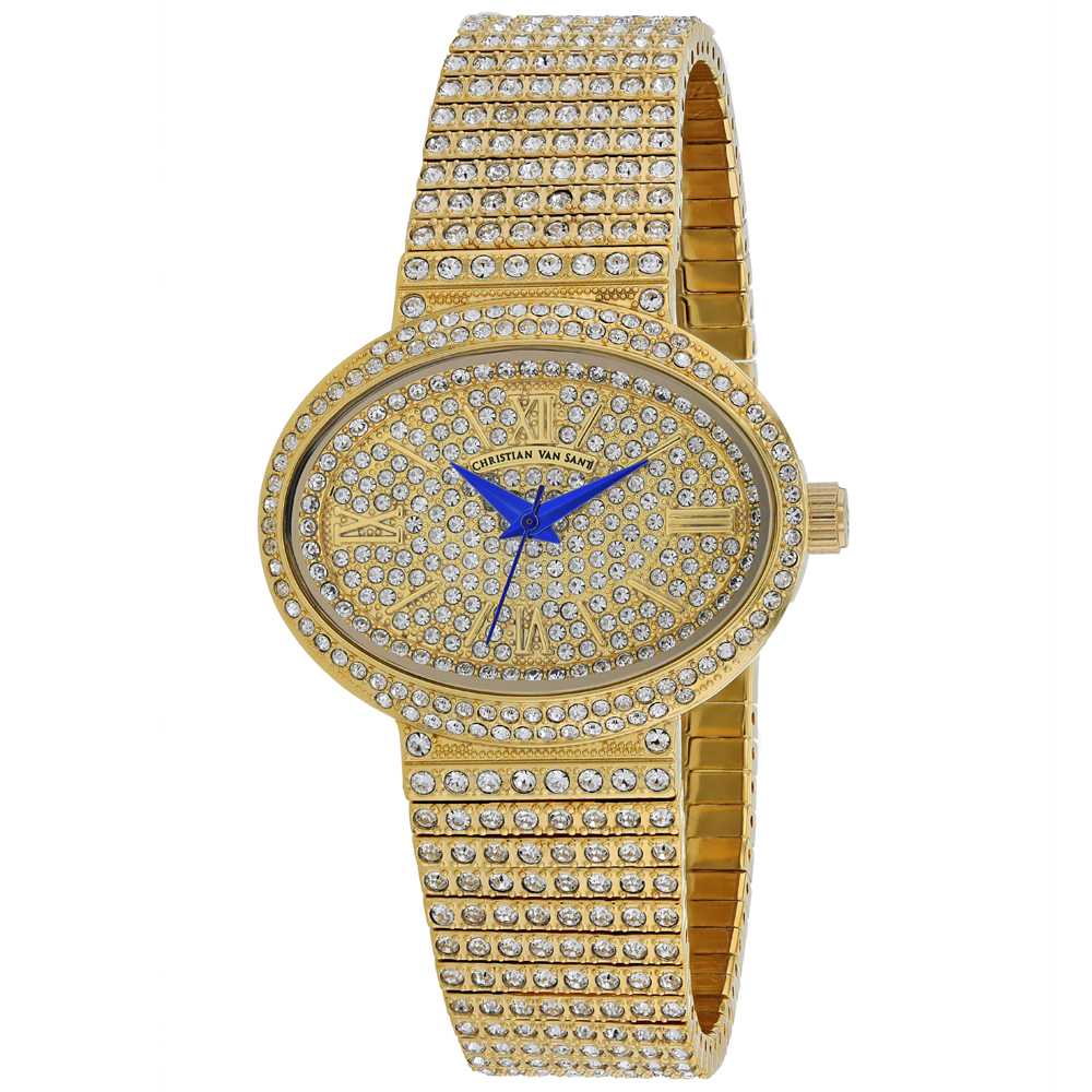 Christian Van Sant Women's Sparkler // CV0251 Gold Watches - Tophatter Daily Deals