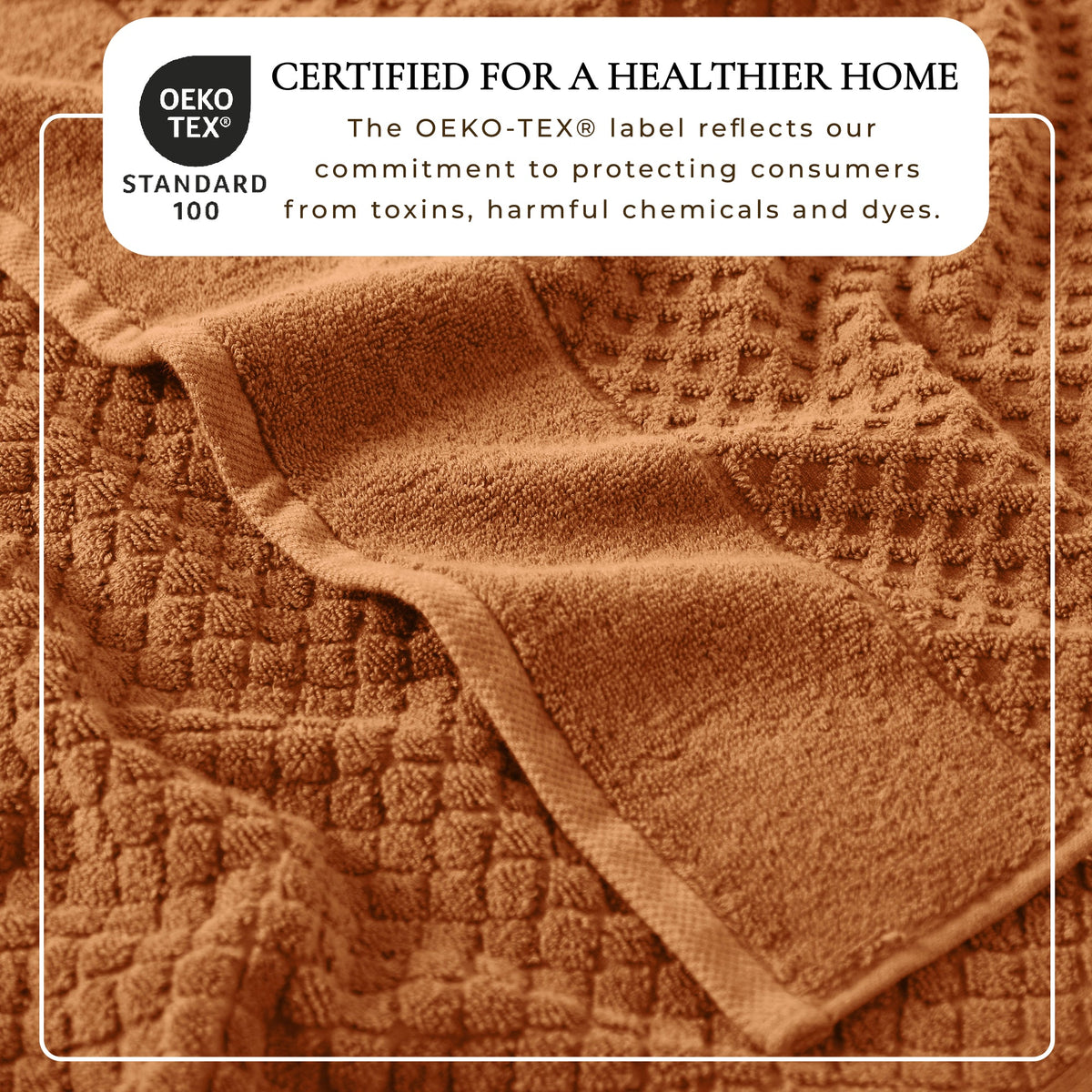 Cotton Diamond Waffle Weave Bath Towel Set - Grayson Collection Bath - Tophatter Daily Deals