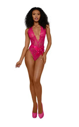 Tiana Lace Teddy With Satin Tie – Lingerie > Clothes > Teddies - Tophatter Daily Deals