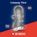 Rize Squeezy (Clear) – Textured Male Masturbator Sleeve > Sex Toys For Men > Masturbators > Manual - Tophatter Daily Deals
