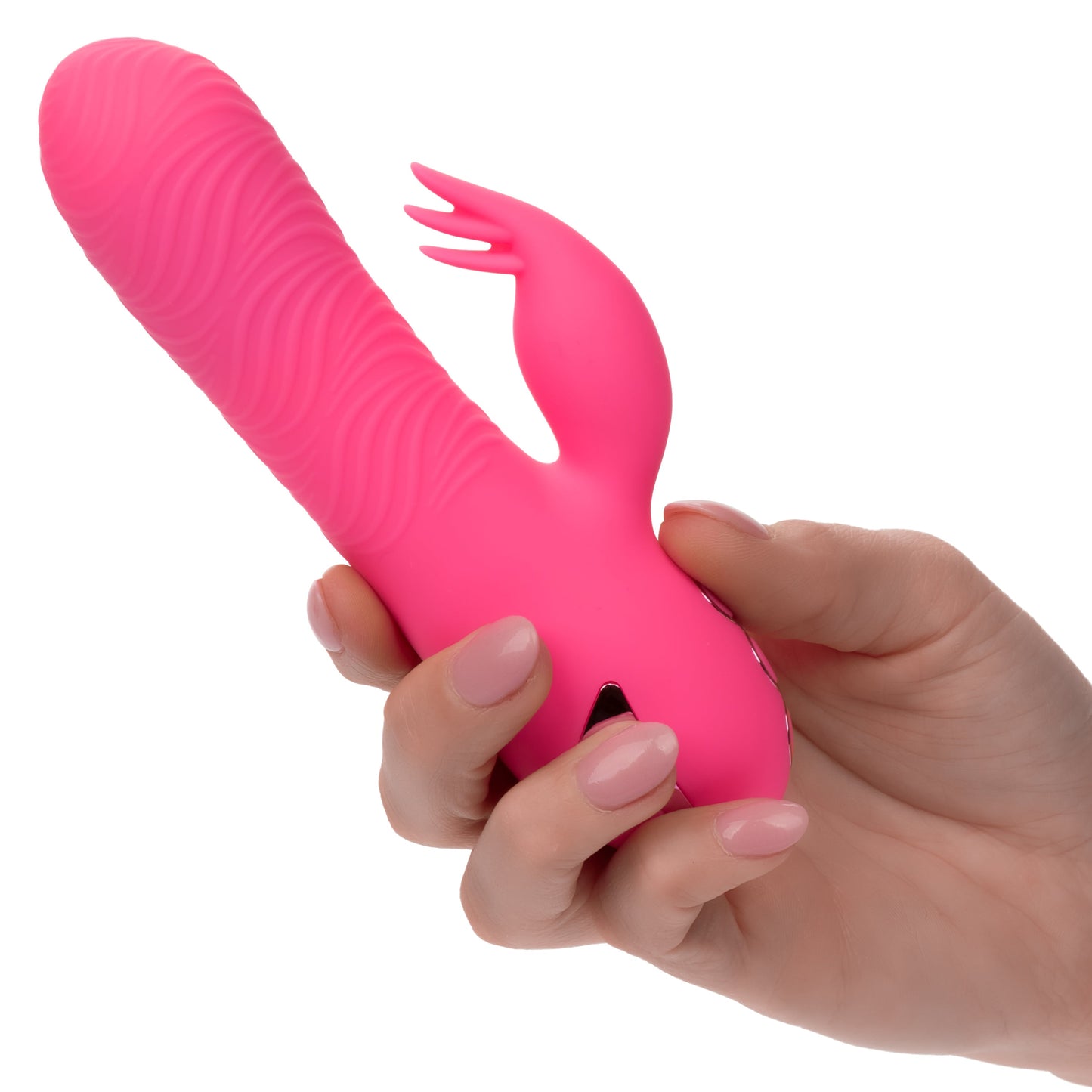 California Dreaming Sacramento Sweetie Pink Dual Stimulator with Rotating Beads and 10 Vibration Modes > Vibrators > Ladies > Rabbit - Tophatter Daily Deals