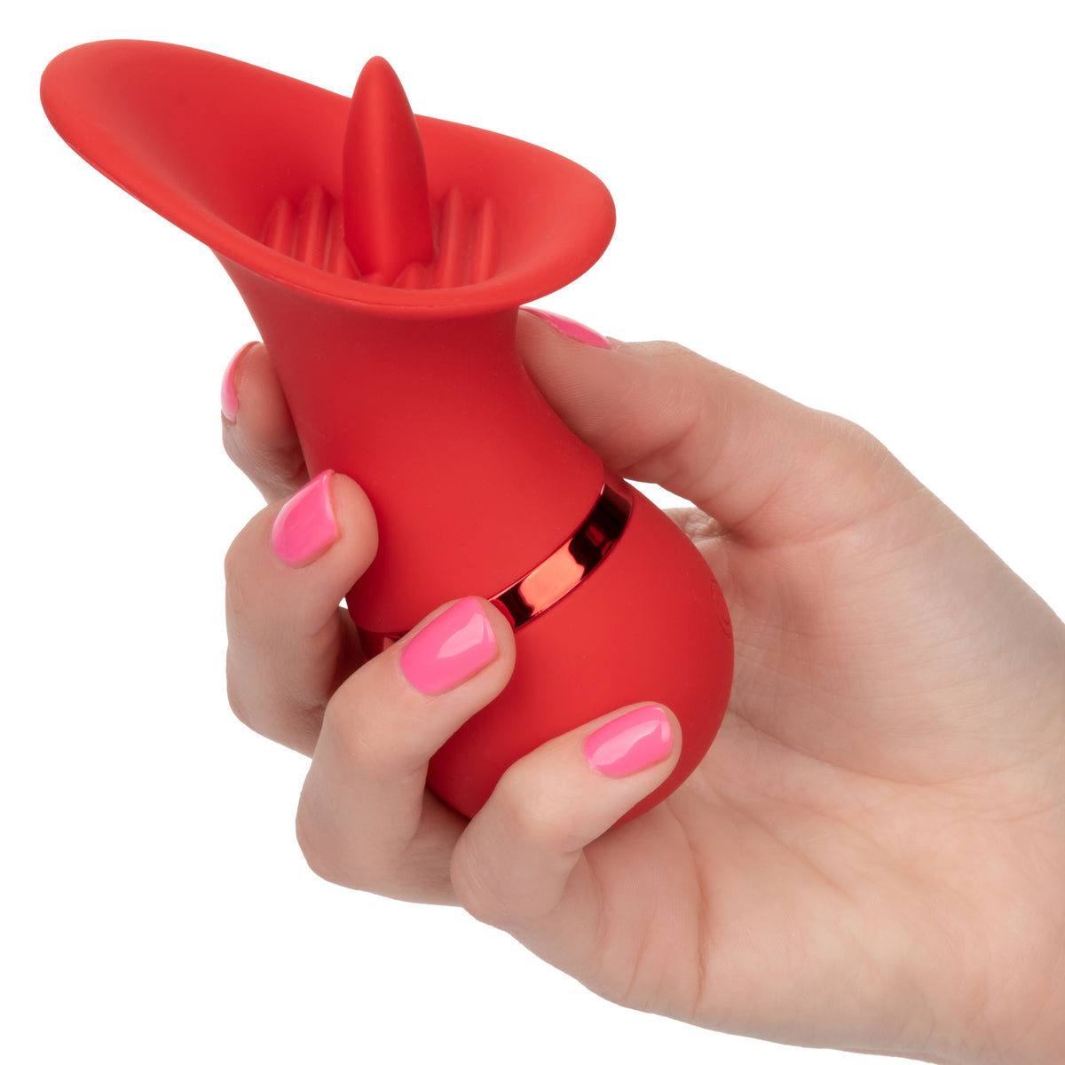 French Kiss Seducer – Compact Massager with 12 Functions Vibrator > Sex Toys For Ladies > Clitoral Vibrators and Stimulators - Tophatter Daily Deals