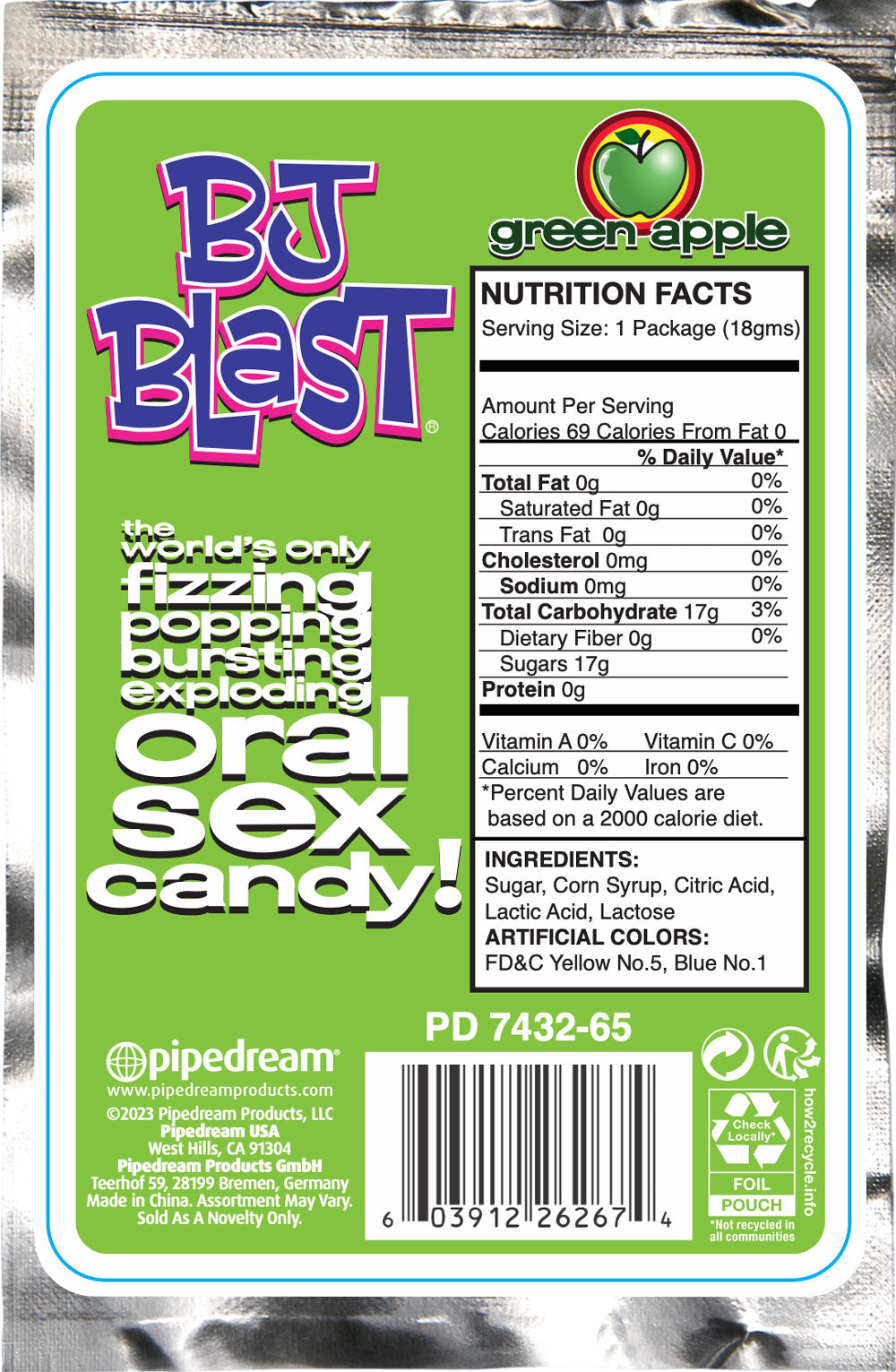 Bj Blast 3 Pack – Flavored Oral Candy Pack > Novelties > Candy & Edible Items - Tophatter Daily Deals
